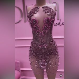 Custom Barbie world birthday dress sized Medium.